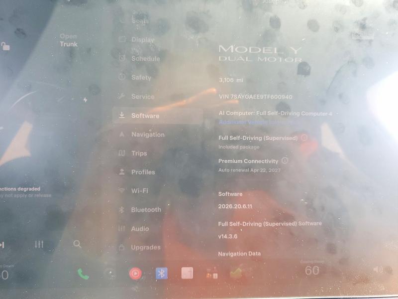 Продажа на аукционе авто 2026 Tesla Model Y, vin: 7SAYGAEE9TF600940, номер лота: 63929646