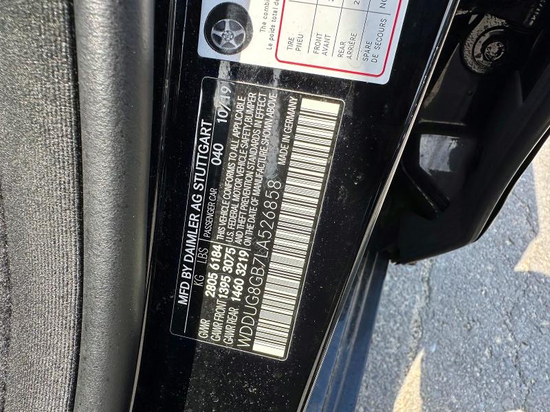 Aukcja sprzedaży 2020 Mercedes-benz S, vin: WDDUG8GB7LA526858, numer aukcji: 66702266