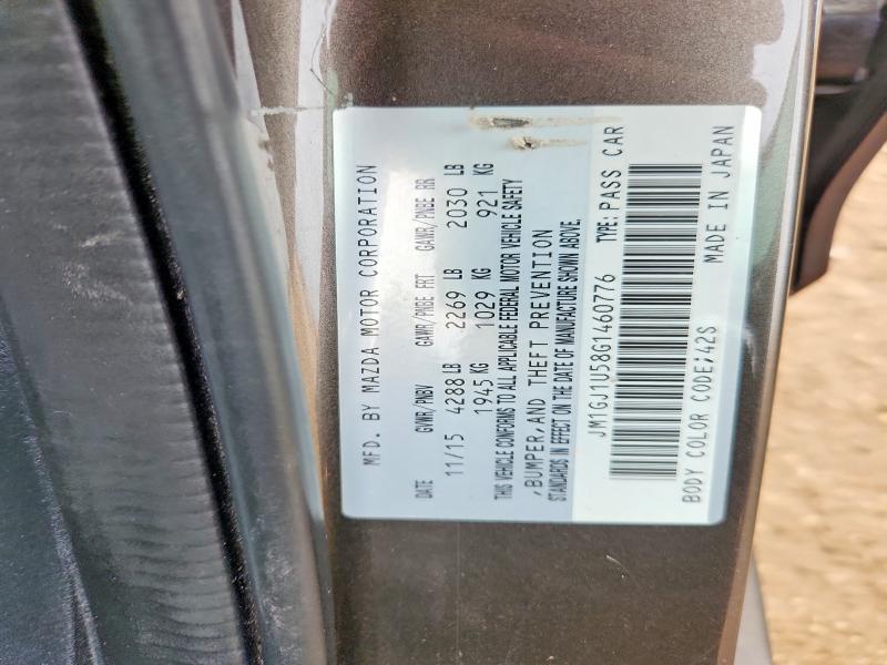 64030826 :رقم المزاد ، JM1GJ1U58G1460776 vin ، 2016 Mazda 6 مزاد بيع