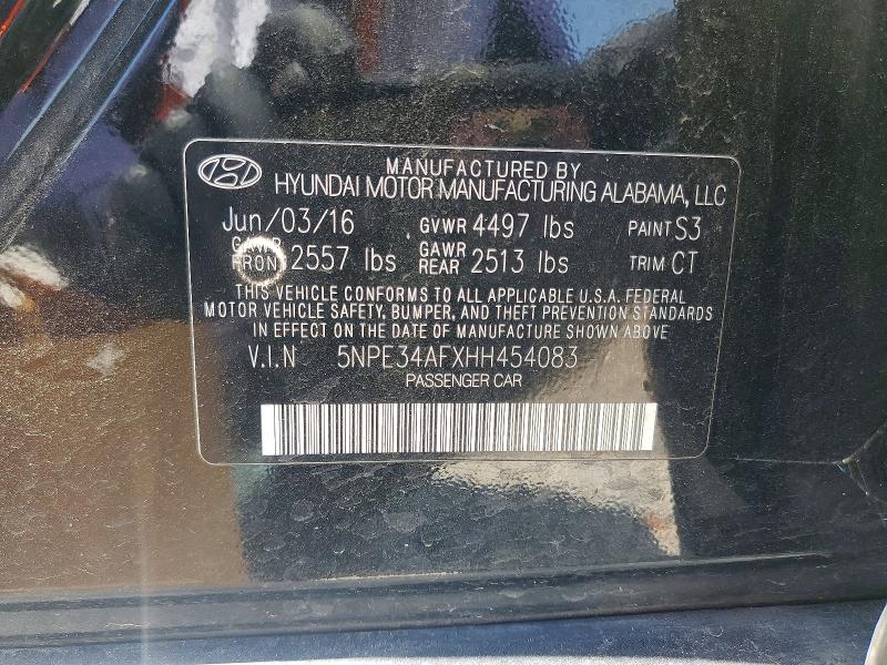 Продажа на аукционе авто 2017 Hyundai Sonata, vin: 5NPE34AFXHH454083, номер лота: 65677426