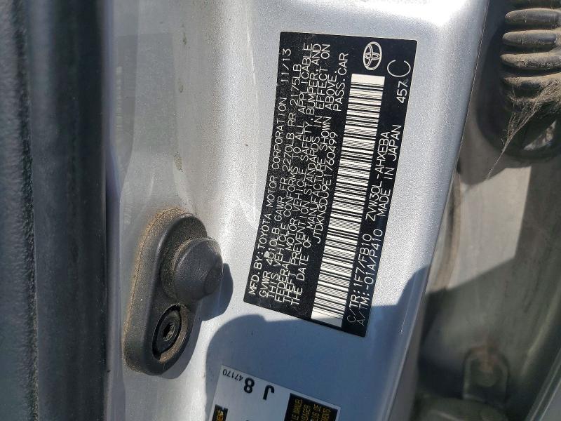 Продаж на аукціоні авто 2014 Toyota Prius, vin: JTDKN3DU9E1760499, номер лоту: 65132556