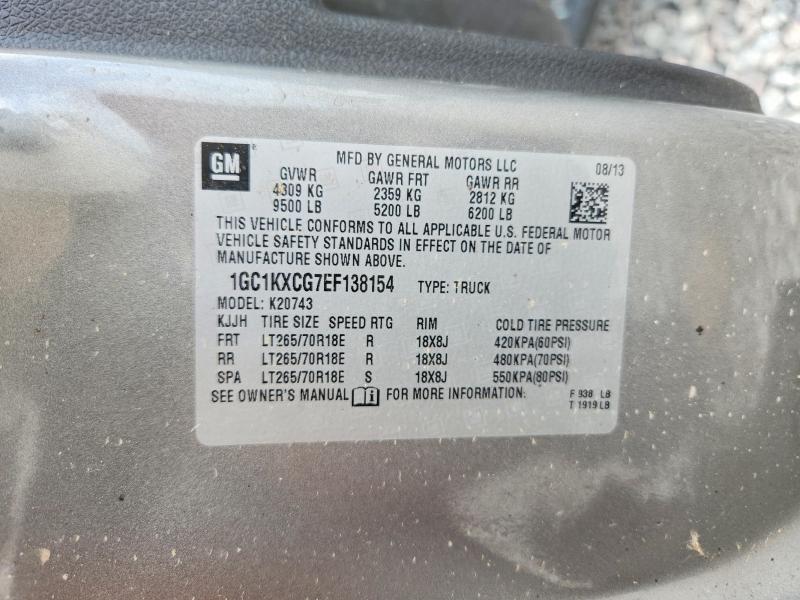 Aukcja sprzedaży 2014 Chevrolet Silverado, vin: 1GC1KXCG7EF138154, numer aukcji: 63241416
