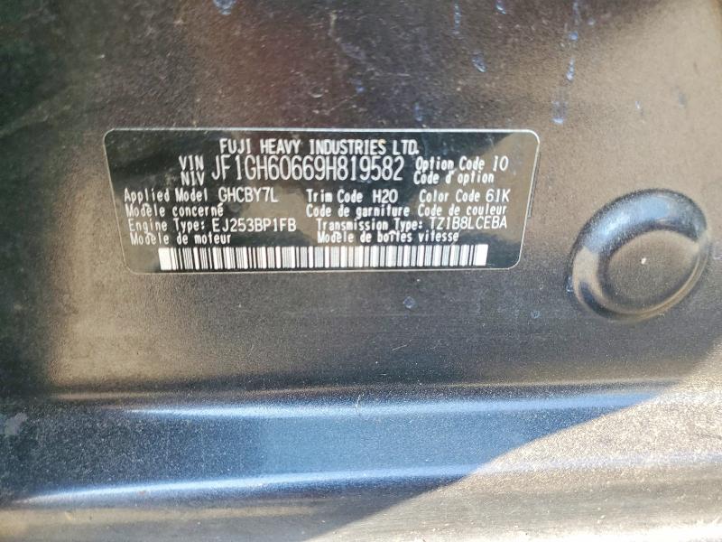 Aukcja sprzedaży 2009 Subaru Impreza, vin: JF1GH60669H819582, numer aukcji: 65303146