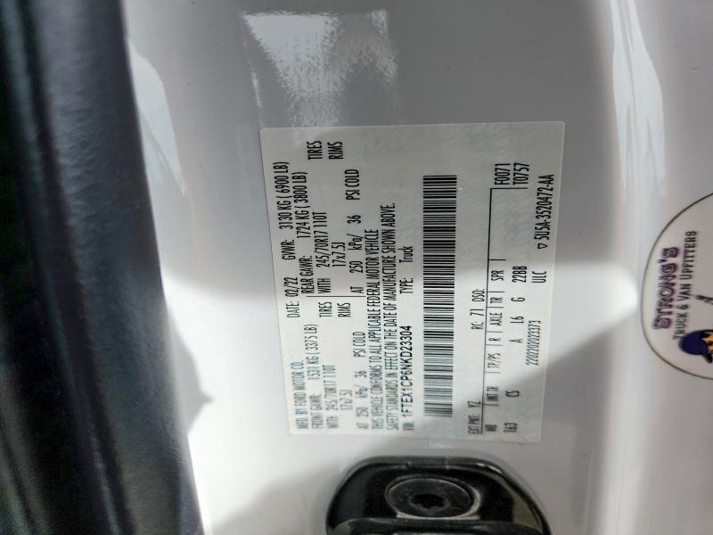 64795626 :رقم المزاد ، 1FTEX1CP6NKD23304 vin ، 2022 Ford F150 مزاد بيع
