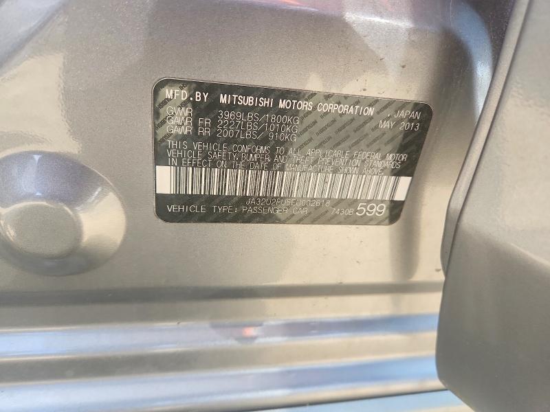 55569176 :رقم المزاد ، JA32U2FU5EU002618 vin ، 2014 Mitsubishi Lancer مزاد بيع