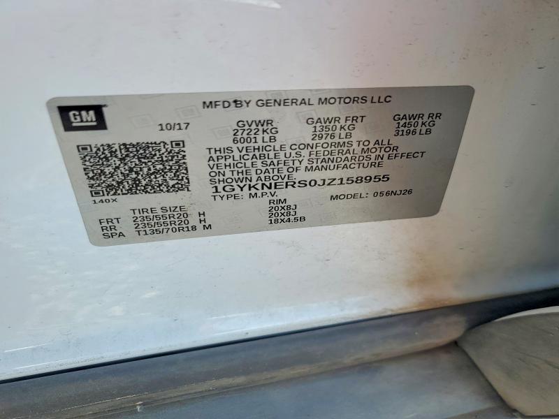 Продаж на аукціоні авто 2018 Cadillac Xt5, vin: 1GYKNERS0JZ158955, номер лоту: 66591396