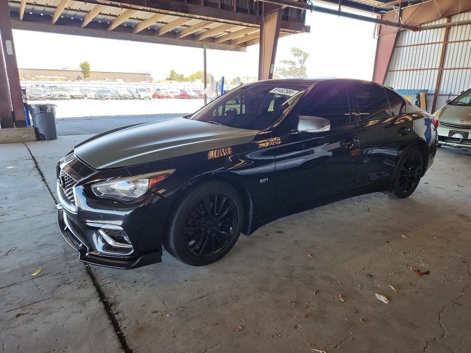 2018 Infiniti Q50 მანქანა იყიდება აუქციონზე, vin: JN1EV7AP9JM350915, აუქციონის ნომერი: 61452566