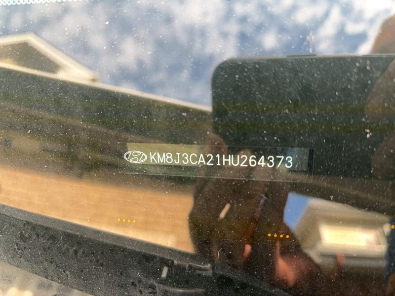 65453546 :رقم المزاد ، KM8J3CA21HU264373 vin ، 2017 Hyundai Tucson مزاد بيع