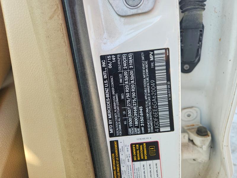 Продаж на аукціоні авто 2016 Mercedes-benz Gl, vin: 4JGDF6EE6GA620049, номер лоту: 67077756