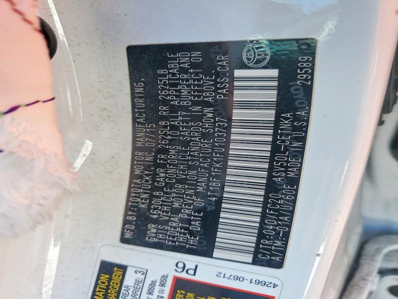 Aukcja sprzedaży 2015 Toyota Camry, vin: 4T1BF1FK1FU103737, numer aukcji: 67291796