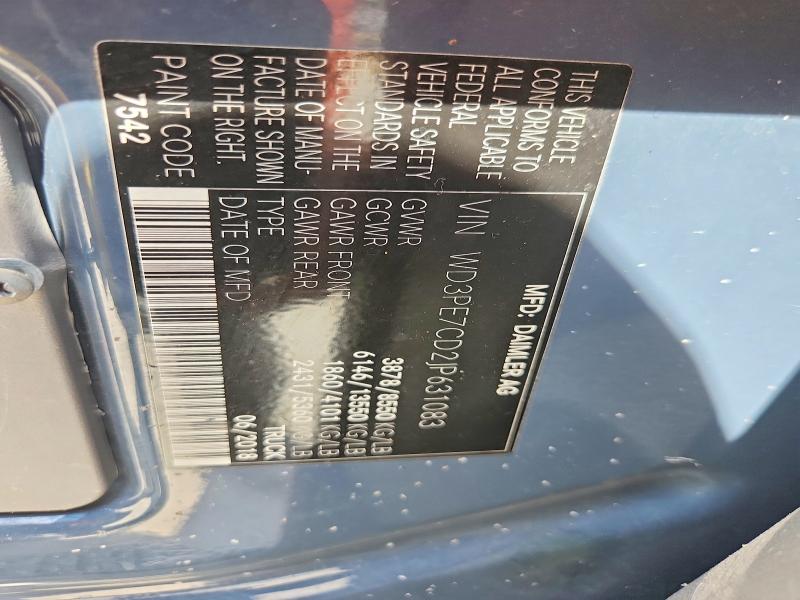 Продаж на аукціоні авто 2018 Mercedes-benz Sprinter, vin: WD3PE7CD2JP631083, номер лоту: 64921696