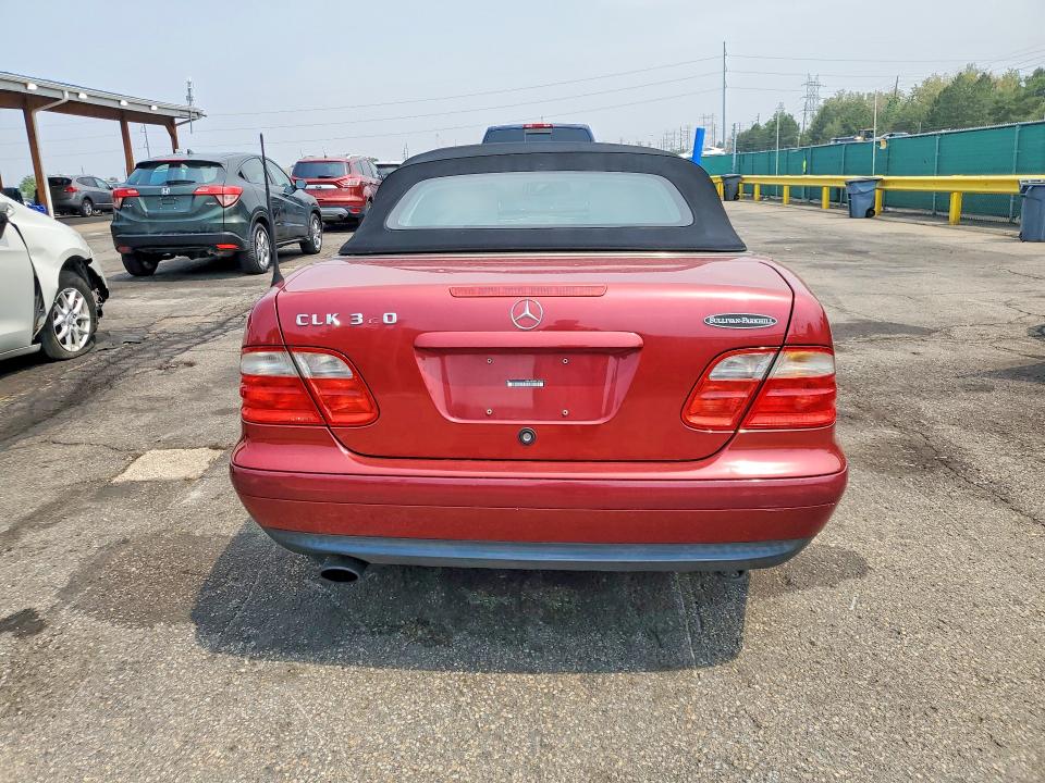 1999 Mercedes-benz Clk მანქანა იყიდება აუქციონზე, vin: WDBLK65G0XT003133, აუქციონის ნომერი: 63864486