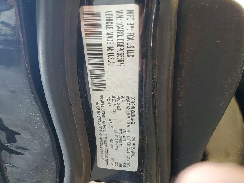 2023 Dodge Durango მანქანა იყიდება აუქციონზე, vin: 1C4RDJDG6PC555679, აუქციონის ნომერი: 63949456