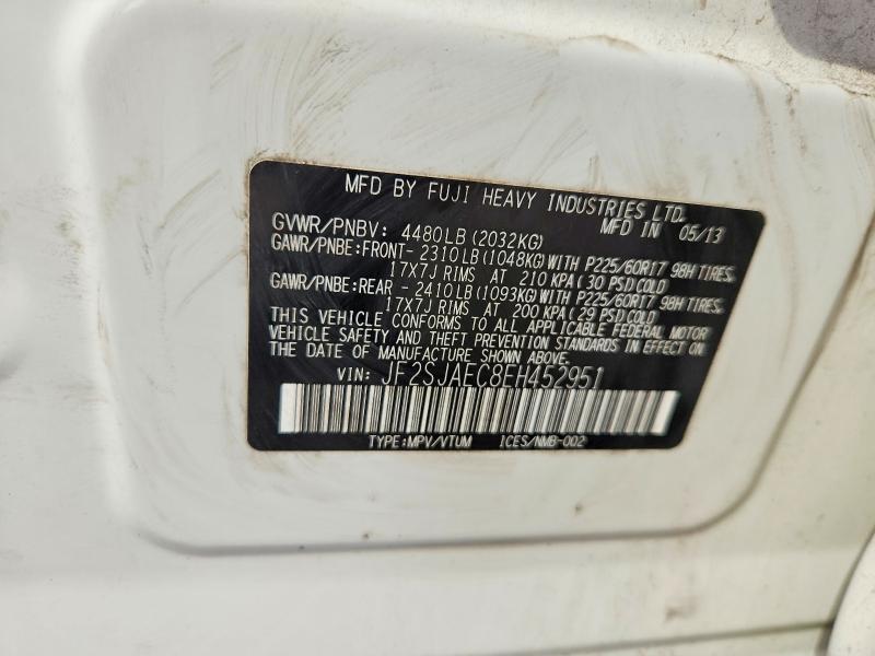Aukcja sprzedaży 2014 Subaru Forester, vin: JF2SJAEC8EH452951, numer aukcji: 66667406
