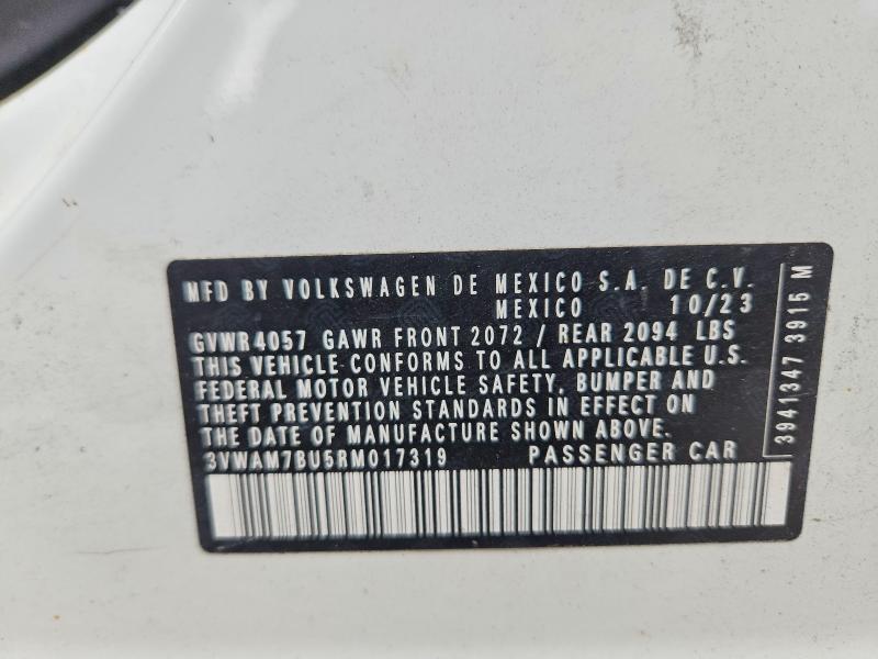 Продаж на аукціоні авто 2024 Volkswagen Jetta, vin: 3VWAM7BU5RM017319, номер лоту: 66038706