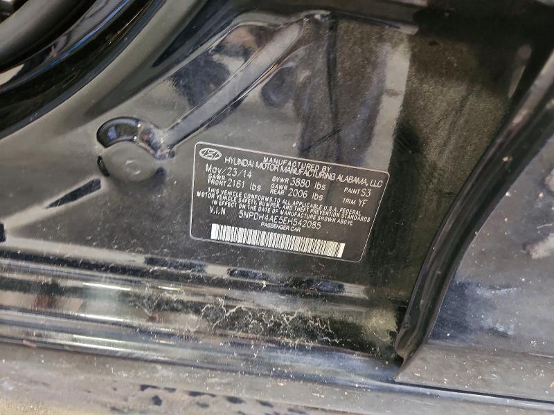 Aukcja sprzedaży 2014 Hyundai Elantra, vin: 5NPDH4AE5EH542085, numer aukcji: 64280656