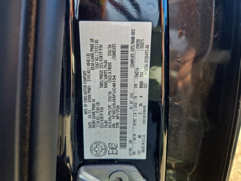 66920086 :رقم المزاد ، 1FMCU9J95FUC46154 vin ، 2015 Ford Escape مزاد بيع