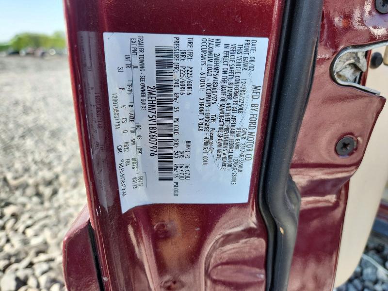 Aukcja sprzedaży 2008 Mercury Grand Marquis, vin: 2MEHM75V18X607976, numer aukcji: 66456286