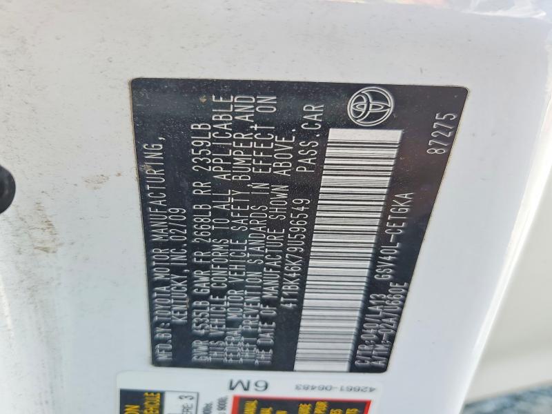 Продаж на аукціоні авто 2009 Toyota Camry, vin: 4T1BK46K79U596549, номер лоту: 64406736