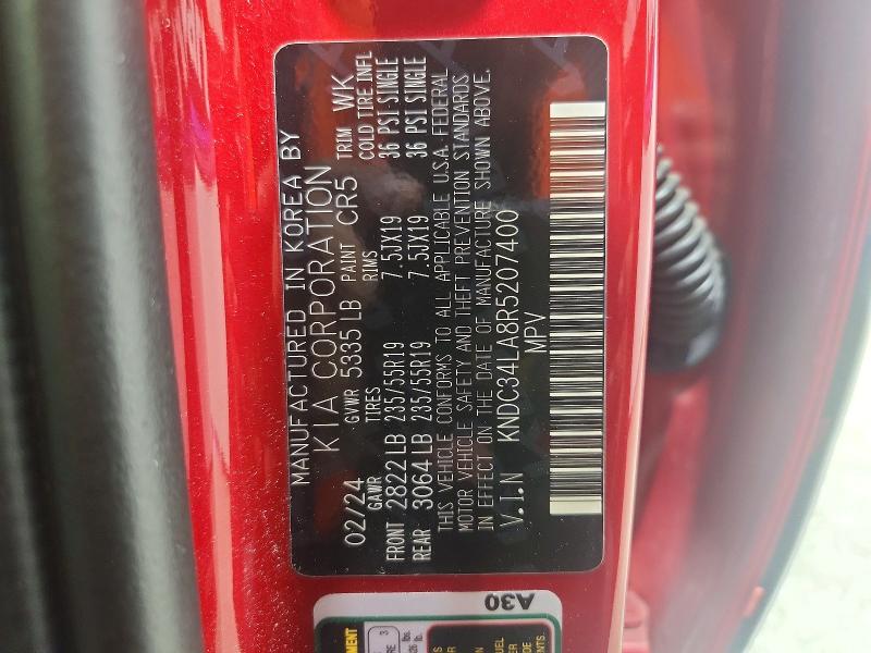 Продажа на аукционе авто 2024 Kia Ev6, vin: KNDC34LA8R5207400, номер лота: 69552856