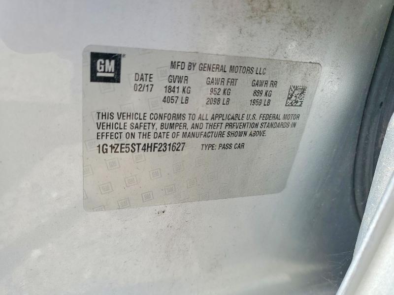 Продаж на аукціоні авто 2017 Chevrolet Malibu, vin: 1G1ZE5ST4HF231627, номер лоту: 65532786