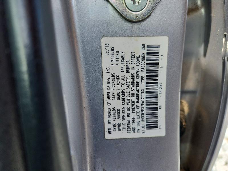 Продаж на аукціоні авто 2015 Honda Accord, vin: 1HGCR2F37FA127753, номер лоту: 65716546
