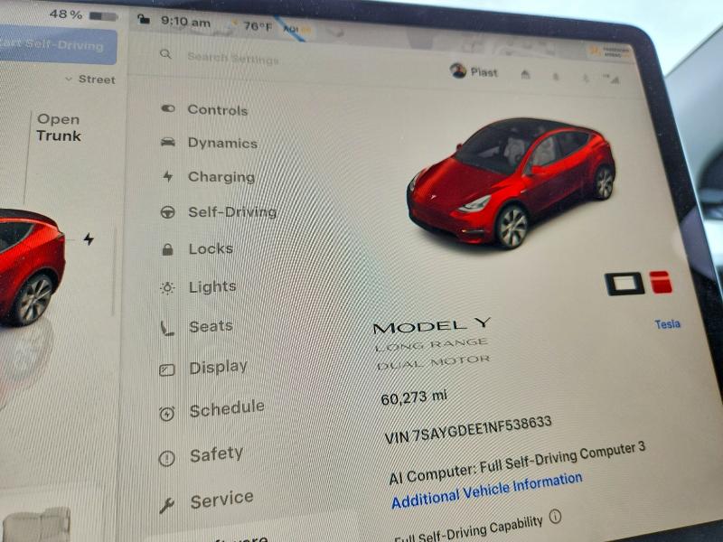 Продажа на аукционе авто 2022 Tesla Model Y, vin: 7SAYGDEE1NF538633, номер лота: 66631816