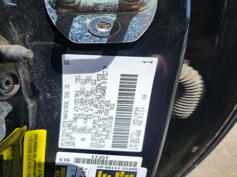 65209106 :رقم المزاد ، 5TFRY5F1XDX141880 vin ، 2013 Toyota Tundra مزاد بيع