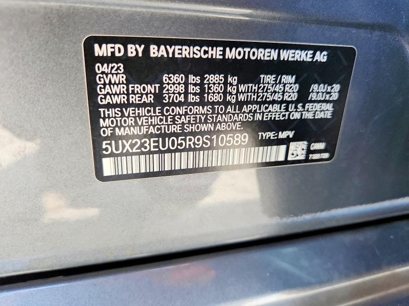 66638266 :رقم المزاد ، 5UX23EU05R9S10589 vin ، 2024 Bmw X5 مزاد بيع