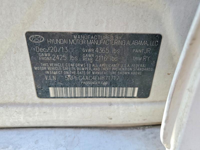 Продажа на аукционе авто 2014 Hyundai Sonata, vin: 5NPEC4AC4EH871717, номер лота: 66065116