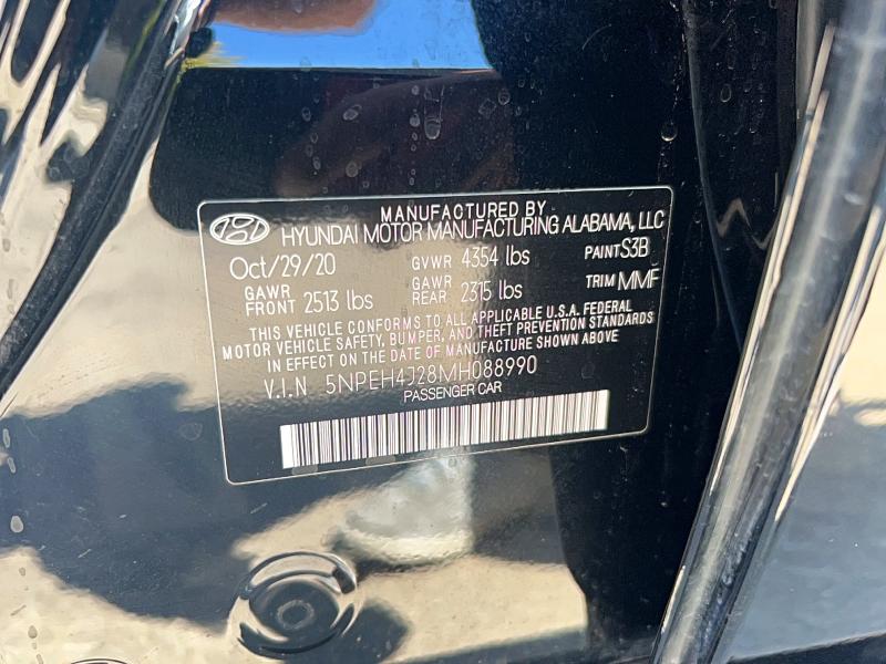 Aukcja sprzedaży 2021 Hyundai Sonata, vin: 5NPEH4J28MH088990, numer aukcji: 67403086