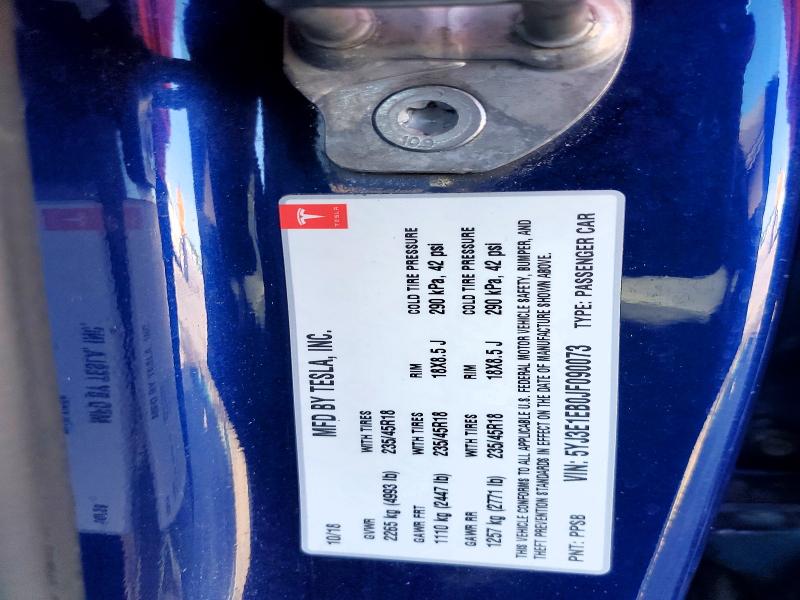 Aukcja sprzedaży 2018 Tesla Model 3, vin: 5YJ3E1EB0JF090073, numer aukcji: 66333656