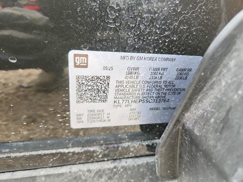 65027826 :رقم المزاد ، KL77LHEP5SC313764 vin ، 2025 Chevrolet Trax مزاد بيع