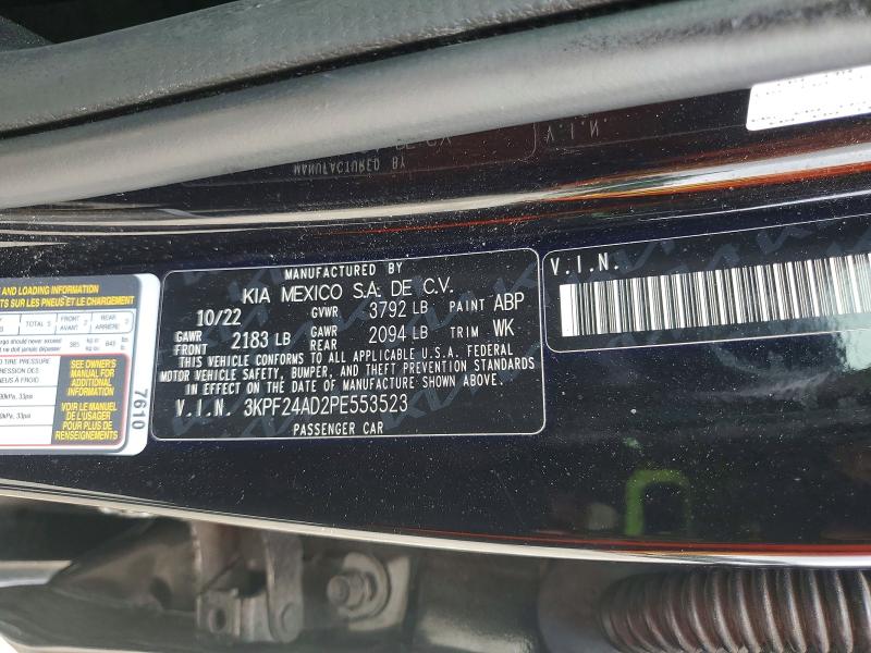Aukcja sprzedaży 2023 Kia Forte, vin: 3KPF24AD2PE553523, numer aukcji: 63950716