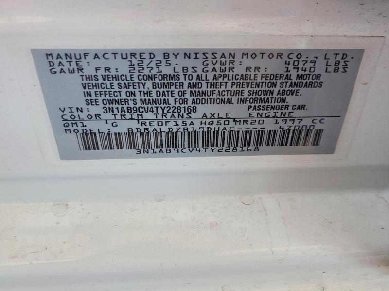 63592066 :رقم المزاد ، 3N1AB9CV4TY228168 vin ، 2026 Nissan Sentra مزاد بيع