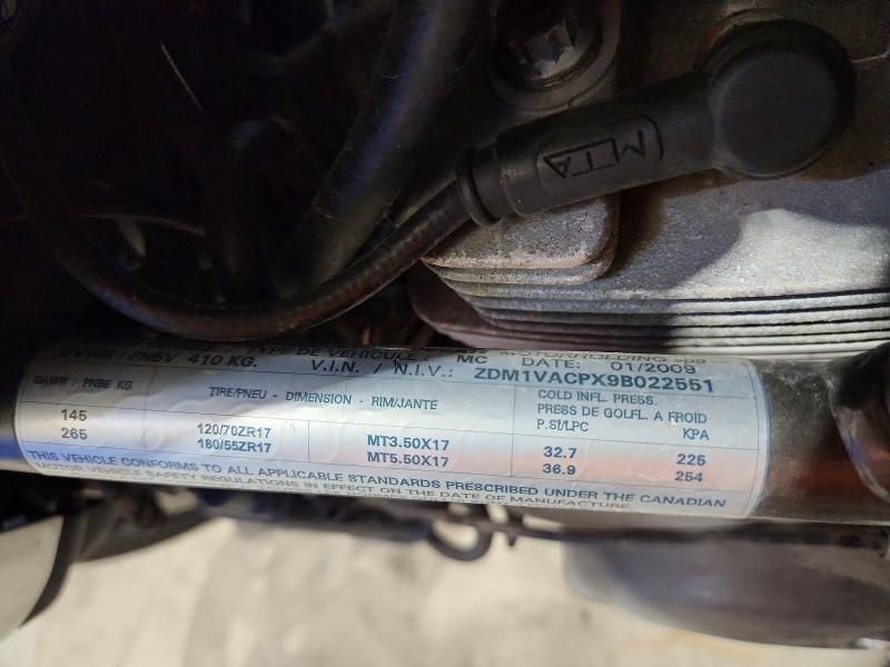 Продажа на аукционе авто 2009 Ducati Multistrada, vin: ZDM1VACPX9B022551, номер лота: 64041926