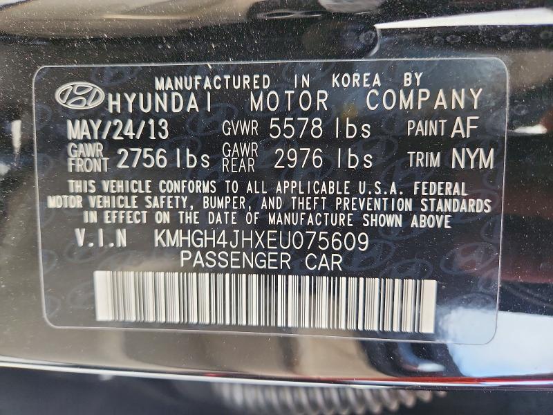 Продажа на аукционе авто 2014 Hyundai Equus, vin: KMHGH4JHXEU075609, номер лота: 64090556
