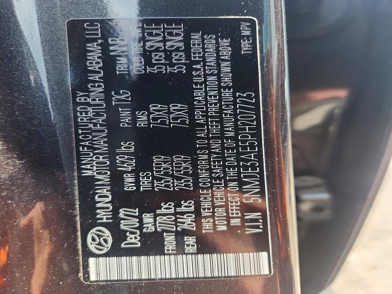 Продаж на аукціоні авто 2023 Hyundai Tucson, vin: 5NMJE3AE5PH207723, номер лоту: 63430916