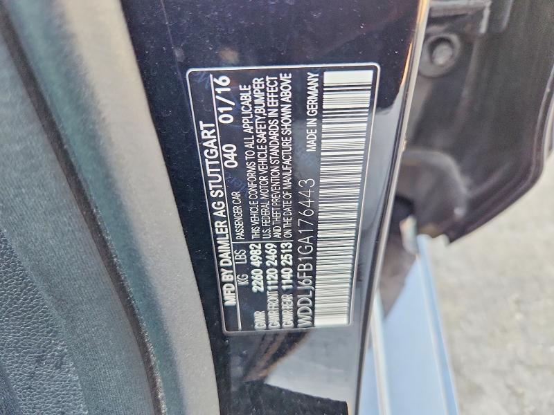 Aukcja sprzedaży 2016 Mercedes-benz Cls, vin: WDDLJ6FB1GA176443, numer aukcji: 66968936