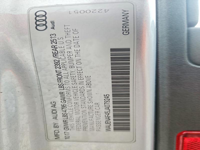 Aukcja sprzedaży 2018 Audi A4, vin: WAUENAF45JA079245, numer aukcji: 63179806