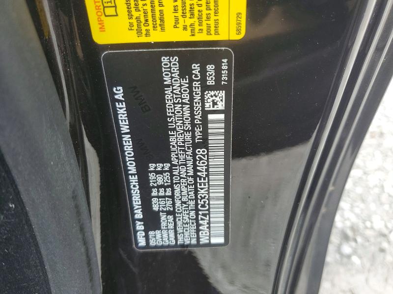 Aukcja sprzedaży 2019 Bmw 430i, vin: WBA4Z1C53KEE44628, numer aukcji: 63414856