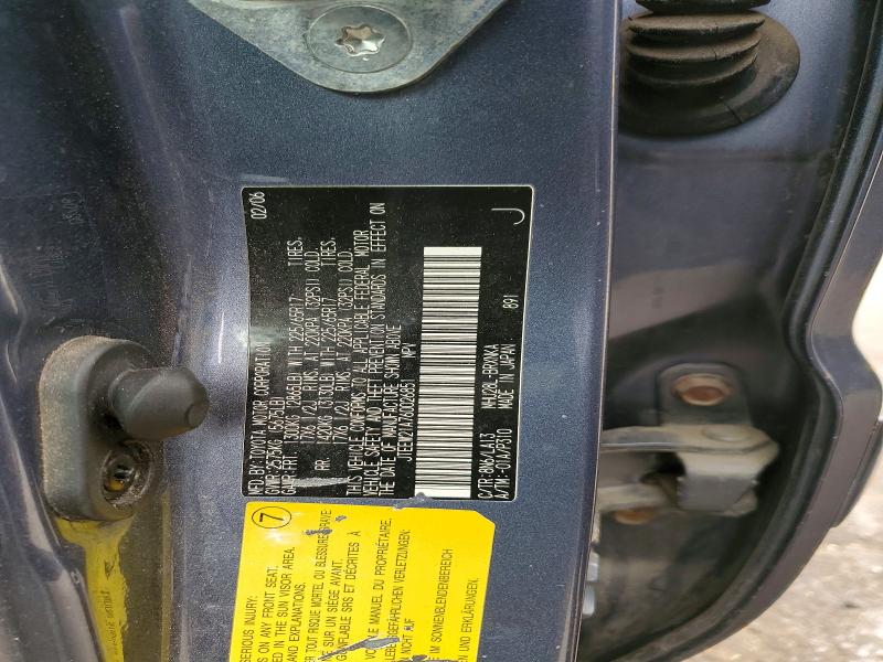 64622206 :رقم المزاد ، JTEEW21A760026851 vin ، 2006 Toyota Highlander مزاد بيع