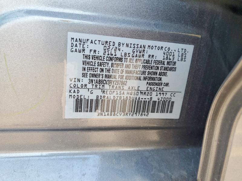Aukcja sprzedaży 2024 Nissan Sentra, vin: 3N1AB8CV3RY297842, numer aukcji: 64326096