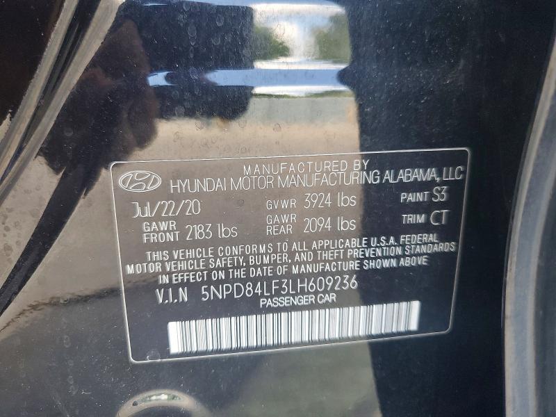 Aukcja sprzedaży 2020 Hyundai Elantra, vin: 5NPD84LF3LH609236, numer aukcji: 64557736