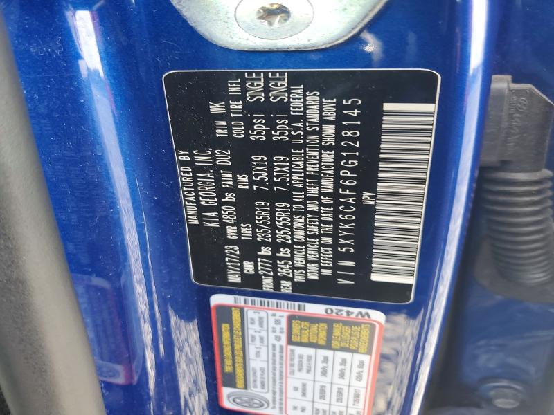 2023 Kia Sportage მანქანა იყიდება აუქციონზე, vin: 5XYK6CAF6PG128145, აუქციონის ნომერი: 66619676