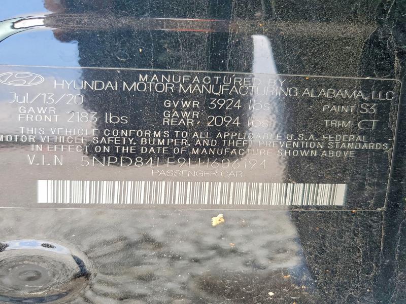 Продаж на аукціоні авто 2020 Hyundai Elantra, vin: 5NPD84LF9LH606194, номер лоту: 65603946