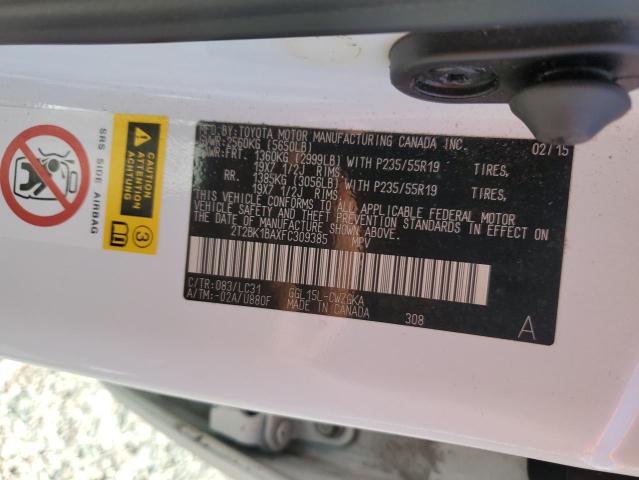Aukcja sprzedaży 2015 Lexus Rx 350, vin: 2T2BK1BAXFC309385, numer aukcji: 64062906