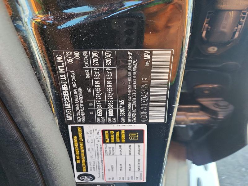 Продажа на аукционе авто 2013 Mercedes-benz Gl, vin: 4JGDF7CEXDA242919, номер лота: 65011216