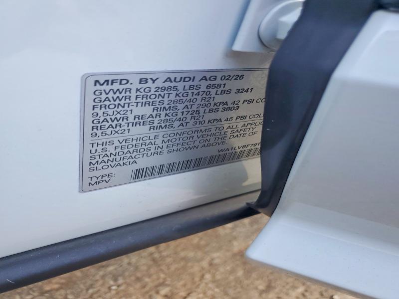 2026 Audi Q7 მანქანა იყიდება აუქციონზე, vin: WA1LVBF79TD011035, აუქციონის ნომერი: 62802446