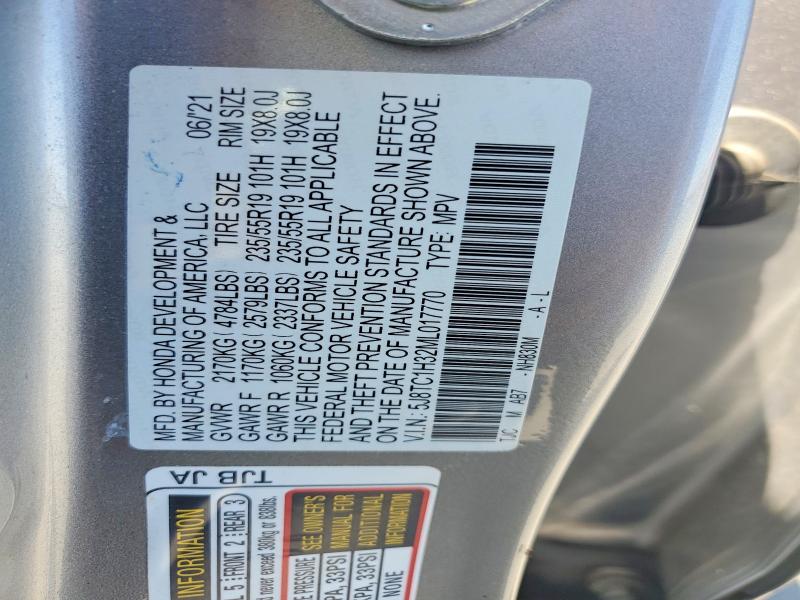 64411246 :رقم المزاد ، 5J8TC1H32ML017770 vin ، 2021 Acura Rdx مزاد بيع